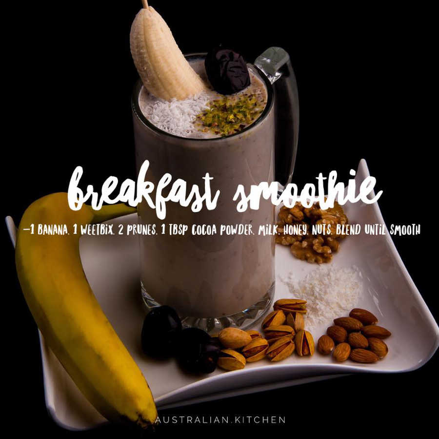 Australian breakfast smoothie recipe